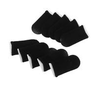 EPIGEIST 10pcs Black Gaming Thumb Sleeves Breathable Non-sweat Finger Covers Ultra Thin Elastic Fit Touchscreen Gloves for Mobile Phone Games