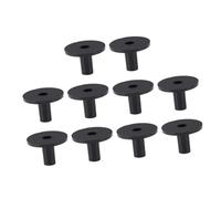 EPIGEIST 10pcs Black Plastic Drum Cymbal Sleeves Cymbal Stand Protectors for Drum Kit Percussion Accessories