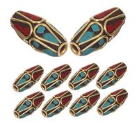 EPIGEIST 10pcs Bracelet Spacer Beads Column Beads Ancient Style for Jewelry Making Jewelry Making Finding DIY Supplies Buddha Multi-use Buddhist Charms Tibetan