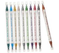 EPIGEIST 10pcs Double-ended Nail Art Pens Lightweight Nail Markers for Manicure Painting DIY Art Liner Tools Suitable for Home and Salon Use