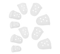 EPIGEIST 10pcs Kalimba Silicone Finger Covers Thumb Protectors with Anti-slip Particles Breathable Flexible Fingertip Sleeves Playing and Intonation Preservation