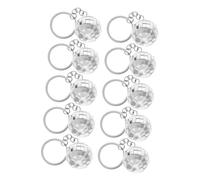 EPIGEIST 10Pcs Mirror Disco Ball Keychain Ornaments Portable Key Chain Pendants for Christmas Tree Hanging Disco Party Decorations Eye Catching for Friends and Family