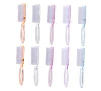 EPIGEIST 10pcs Nail Brush Fingernail Scrub Cleaning Brush Handle Grip for Nail Care and Dust Removal