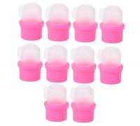EPIGEIST 10PCS Nail Soaker Covers for Manicure UV Gel Polish Removal PP Material Caps Tight Fit Nail Removing Covers for DIY and Professional Use