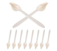 EPIGEIST 10Pcs Parrot Feeding Spoons Plastic Hand Feeder with Curved Narrow Tip for Birds, Budgie Hand Feeding Tools Suitable for Newborn Chicks and Canaries