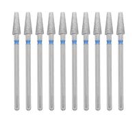 EPIGEIST 10pcs Professional Nail Drill Bits with Open Pocket Design for Gel Cuticle Removal Aluminum Diamond Polishing Heads for Manicure and Pedicure Tools