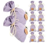 EPIGEIST 10pcs Refillable Empty Sachet Bags for Lavender and Dried Flowers Light Purple Muslin Packing Bags with Spacious Design for Jewelry Spices and Wardrobe Storage