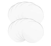 EPIGEIST 10pcs round Glass Mirrors Lightweight Portable Self Adhesive Mirror Sheets for DIY Crafts and Travel Makeup Use