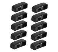EPIGEIST 10pcs Silicone Watchband Rings Lost Strap Loop Compatible with Polar Black Replacement Bands