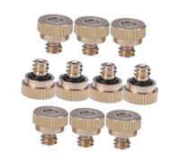 EPIGEIST 10pcs Stainless Steel Misting Nozzle Low Pressure Atomizing Sprayer Heads for Outdoor Cooling and Irrigation Rustproof Replacement Nozzles for Garden Hose and Agricultural Watering