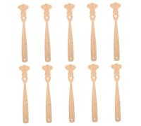 EPIGEIST 10pcs Wooden Fan Handles for DIY Chinese Handheld Fans Vintage Aesthetic Bamboo Sticks with Sleek Finish for Weddings Performances Crafting Projects and Cultural Artistry