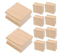 EPIGEIST 10pcs Wooden Stamp Seals DIY Craft Stamper for Scrapbooking Cards Invitations with Rounded Edges for Easy Storage and Creative Art Projects