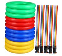 EPIGEIST 12 Pcs Walking Ropes with Round Ring Handles for Safety Preschool and Daycare Group Outings Wrist Leashes Prevent Wandering in Busy Areas