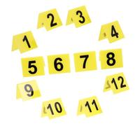 EPIGEIST 12pcs Acrylic Number Markers Crime Scene Props Detective Party Decorations for Halloween Investigation Supplies