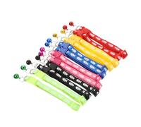 EPIGEIST 12Pcs Adjustable Fish Bone Print Pet Collars with Bells Lightweight Dog and Cat Neck Straps Soft Skin-friendly Kitten and Puppy Supplies for Comfortable Wear and Stylish Decoration