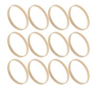 EPIGEIST 12pcs Bamboo Hoops for Dream Catcher DIY Macrame Rings Smooth Edges Floral Wreath Craft Circles Lightweight Bamboo Frames for Wedding Decorations and Wind Chimes