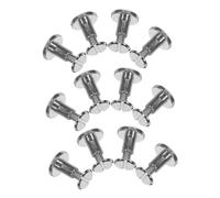EPIGEIST 12pcs Chicago Screws Binding Posts Mother and Rivet Design for DIY Leather Craft Scrapbook Ledger Photo Album Wallet Rivets Durable and Easy to Install