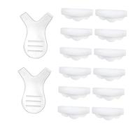 EPIGEIST 12pcs Eyelash Perming Tool with Silicone Eyelash Pads and Y Shaped Brushes for Natural Curl Lash Lift Easy to Use Suitable for Eye Shapes