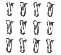 EPIGEIST 12pcs Guitar Pedal Power Cable Great Isolation Anti-drop, Black Plastic Metal, for Stage Performance Recording, Guitar Pedal Parts Accessory