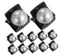 EPIGEIST 12pcs Mini Pearl Hair Claw Clips Small Claw Hair Accessories for Women Elegant Styling Tools and Bangs Graceful French Vintage Design for Travel and Daily Use