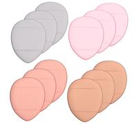 EPIGEIST 12pcs Mini Portable Powder Applicators Finger Sponge Cosmetic Tools for Foundation Cream Concealer Makeup Kit Girls Travel Use