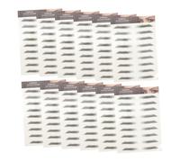 EPIGEIST 12pcs Natural Fake Eyebrow Stickers Imitation Eyebrow Paste for Sparse Over-plucked Brows Easy to Apply Full Natural Look Makeup Accessory for Women