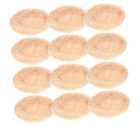 EPIGEIST 12pcs Realistic Artificial Bird Nest for Garden Decor and Photography Props Creative Moss Landscape Decoration for Easter Weddings Parties and Outdoor Display