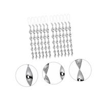 EPIGEIST 12pcs Reflective Screw Type Bird Rods Spiral Wind Twisting Scare Rods for Roof Balcony Garden Deterrent Pigeons Sparrows Parrots Control