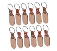 EPIGEIST 12pcs Unfinished Wood Dog Tags for Pets Lightweight DIY Crafting Blanks with Smooth Edges for Engraving and Decoration Natural Aesthetic Pet Id Tags for Dogs and Cats