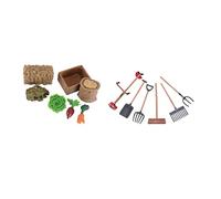 EPIGEIST 13Pcs Mini Farm Tool Set Realistic Simulation Micro Landscape Accessories for Sand Table Decor Compact and Vivid Farm Scene Models for Play and Dollhouse Display