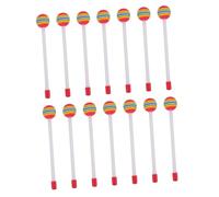 EPIGEIST 14pcs Plastic Drumsticks for Kids Lollipop Shaped Lightweight Soft Eva Hand Instruments Colorful Appearance Easy to Grip Develop Sense of Pitch for Early Education and Children's
