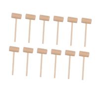 EPIGEIST 15Pcs Mini Wooden Crab Mallets Lightweight Portable Cake Hammers Wood Seafood Shellfish Cracking Tools for Home and Restaurant Use