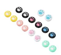 EPIGEIST 16pcs Joystick Cover Silicone Thumb Grip Caps with Cute Paw Design Non-slip Analog Stick for Controllers Comfortable Replacement Caps