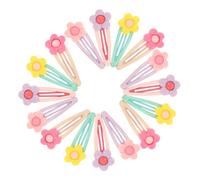 EPIGEIST 16pcs Korean Fashion Hair Clips Soft Clay Candy Color Floral Barrettes for Women Cute Decorative Hair Accessories for Bangs and Versatile Styling Comfortable Lightweight Hairpins