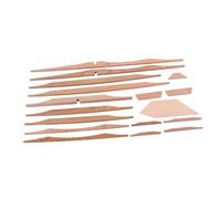 EPIGEIST 17pcs Spruce Brace Wood Kit for 41-inch Acoustic Guitar, Dark Premium Spruce Material, Luthier DIY Guitar Parts Set for Repair and Bracing