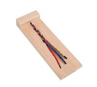 EPIGEIST 1pc Boy Girl Early Educational Braid Hair Toy Wooden Braiding Practice Kit for Years Develop Fine Motor Skills Independence Fun Learning Tool for Boy Girl Patience Coordination