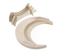 EPIGEIST 1Set String Lyre Harp Portable DIY Moon Harp for Beginners for Music Lovers Convenient Instrument with Workmanship and Polished Surface