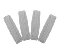 EPIGEIST 2 Pairs Adhesive Cabinet Handles No-Drill Self Stick Pull Knobs for Kitchen, Bathroom, and Refrigerator Doors, Plastic Gray Furniture Handles for Window and Cabinet Use