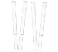 EPIGEIST 2 Pairs Transparent Acrylic Music Sheet Clips Clear Page Holders for Music Books Compact Lightweight for Easy Page Fixing and Reading