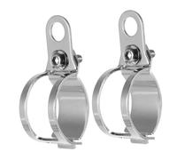 EPIGEIST 2 Pcs Motorcycle Turn Signal Fork Bracket Metal Mount for Motorbike Indicators Fits Custom Choppers Cruisers with Corrosion-Resistant Finish and Smooth Edges