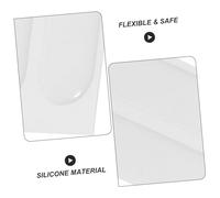 EPIGEIST 2 Pcs Transparent Car Door Scratch Strips Flexible Silicone Door Bumper Guards with Strong Adhesion for Scratch Protection and Collision Prevention