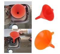 EPIGEIST 2 Sets Plastic Funnels for Fuel and Kitchen Use Gasoline Kerosene Liquid Filling Funnels with Wide Mouth Multipurpose Oil and Dry Ingredient Transfer Tools for Car Random Color