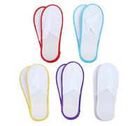 EPIGEIST 20 Pairs Disposable Plush Spa Slippers with Non-slip Sole Breathable Unisex Guest Shoes for Hotel Home and Beauty Salon Use Soft Comfortable Use Footwear