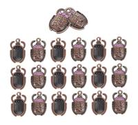 EPIGEIST 20 Pcs Purple Egyptian Sacred Beetle Charms Pendants for Jewelry Making Retro DIY Necklace and Bracelet Components with Symbolic Luck and Protection Design