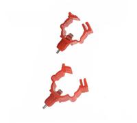 EPIGEIST 20 Pcs Screw Style Chicken Water Feeder Poultry Drinker Automatic Waterer for Hens Ducks Quails with Red Design Suitable for Buckets and Various Bird Types