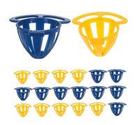 EPIGEIST 20Pcs Bird Cage Hanging Boiled Egg Holder Food Basket for Small Birds Parakeet Cockatiel Easy-clean Feeder for Foraging Treats Beak Grinding Holder