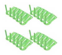 EPIGEIST 20PCS Bird Cage Vegetable Clips with Cuttlefish Bone Stand, Bird Food Holder Perches for Parakeet, Budgie, Cockatiel Training and Feeding Accessories, Green
