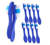 EPIGEIST 20pcs Correctional Toothbrush with Short Handle and Soft Bristles for Secure Facilities Portable Cleaning Tools for Prisons Detention Rehab Psychiatric Hospitals Blue