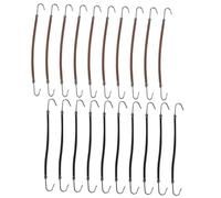 EPIGEIST 20pcs Dual Tip Hair Hook Elastic Ponytail Holder Reusable Hair Ties for Ponytail Holders for Girls and Boho Styles