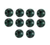 EPIGEIST 20Pcs Green Black Plaid Wooden Plain Beads for DIY Jewelry Making Craft Bracelet Beads for Necklace Design Unfinished Natural Wood for Creative Bracelet and Jewelry Crafts